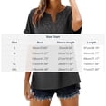 thumbnail image 2 of Xdegoge Womens Tunic Tops V Neck Short Sleeve Lace Front Bohemian Blouses Dressy Summer Casual Vacation Beach Loose Fit Fashion Shirt, 2 of 8