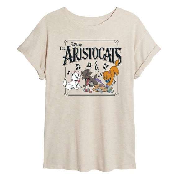 Disney - The Aristocats - Aristocats - Women's Oversized Graphic T-Shirt