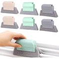 thumbnail image 2 of Window Groove Cleaning Brush Creative Cleaning Brush Handheld Multi-Function Kitchen Brush, Cleaning Tools for Bathroom, Kitchen, 6 Pieces (Gray, Green, Beige), 2 of 5