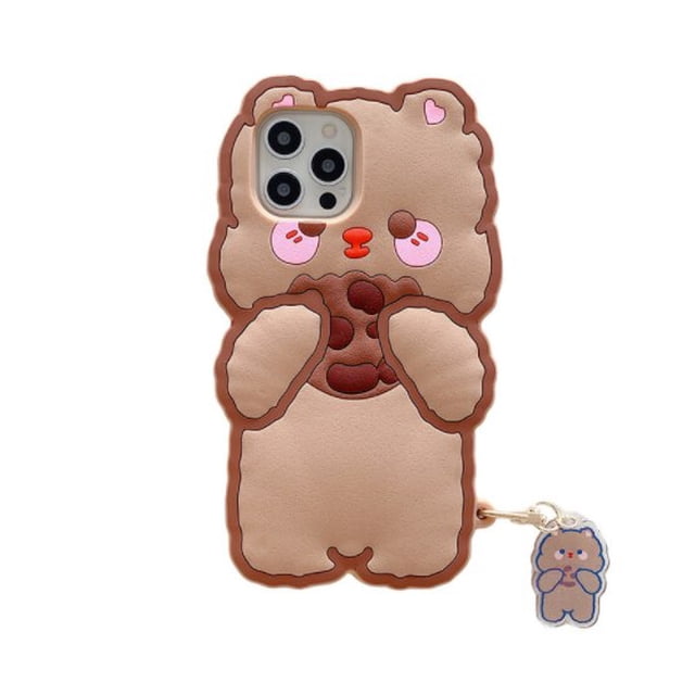 Funda de teléfono con dibujos animados en 3D, carcasa trasera de silicona suave a prueba de golpes para Iphone 11, 12, 13 Pro Max, 12Mini, X, Xs Max, Xr, 7Plus, 8Plus, Se2020 Fivean unisex