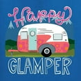 thumbnail image 2 of Happy Glamper | Fancy Camping Camper Van Caravan | Nature Lover Womens Long Sleeve T-Shirt, Royal, XL, 2 of 5