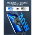 thumbnail image 2 of INIU USB C Charger, 30W PD QC 3.0 Puerto Dual Carga Rápida de Pared Charger para iPhone Samsung, Negro, 2 of 7
