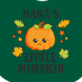 thumbnail image 4 of Inktastic Nanas Little Pumpkin with Leaves and Stars Boys or Girls Baby Bib, 4 of 4