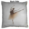 thumbnail image 2 of PKQWTM Blurred Silhouette Ballerina White Reversible Mermaid Cushion Cover Home Decor Sequin Pillow Case Size 16x16 inches, 2 of 2
