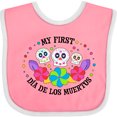 thumbnail image 3 of Inktastic My 1st Dia De Los Muertos with Sugar Skulls and Flowers Boys or Girls Baby Bib, 3 of 4