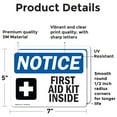 thumbnail image 2 of (2 Pack) First Aid Kit Inside Sign, 2 of 7