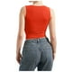 thumbnail image 5 of Camiseta sin mangas sexy con cuello cuadrado y espalda descubierta, tirantes ajustables, ropa de club, para mujer - XS-XL, 5 of 7