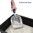 thumbnail image 3 of RUseeN Cat Litter Scoop, Aluminum Alloy Sifter, Kitty Metal Scooper, Deep Shovel, Long Handle, Poop Sifting, Kitten Pooper Lifter, Durable, Heavy Duty, for Litter Box, 3 of 6