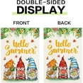 thumbnail image 4 of Hello Summer Floral Garden flag Lemon Sunflower Garden Flag Floral Three Gnomes 12.5×18 Inch Double Sided Outside Vertical Holiday Yard Décor, 4 of 6