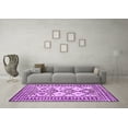 thumbnail image 3 of Ahgly Company Indoor Round Southwestern Purple Country Area Rugs, 7' Round, 3 of 4