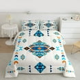thumbnail image 2 of Feelyou Teal Aztec Abstract Twin Comforter Sets, Bohemian Mandala Bedding Set, 2 Pieces, 2 of 8