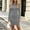 Gray, variant on Vmberlty Women's Bodycon Dresses Soft Solid Color Crew Neck Long Sleeve Slim Fit Casual Fashion Long Dresses for Daily Wear