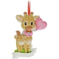 thumbnail image 4 of Personalized Baby's First Christmas Ornaments 2025 - Pink Giraffe Ornament for Baby Girl's Gender Reveal, Custom Christmas Tree Decoration, 4 of 7