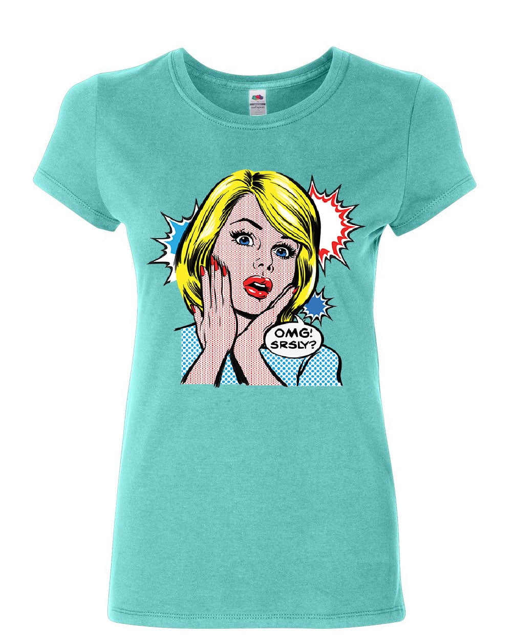 Tee Hunt OMG! SRSLY? Funny Women's TShirt Vintage Style Comic