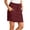 Wine, variant on Avirosel Women's Casual High Waisted Running Skirt Lightweight Elastic Waist Skorts with Pockets for Tennis Golf Workout Vacation Green
