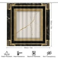thumbnail image 2 of Black Gold Marble Shower Curtain Bathroom Sets Toilet Lid Rug, Bath Mat And Contour Mat, Shower Curtain 4Pcs, 2 of 6