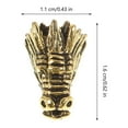 thumbnail image 4 of 15 Pcs Perles Intercalaires Tête de Dragon Breloques en Métal Dragon Perles en Alliage Perles Intercalaires Bracelet DIY, 4 of 6