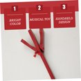 thumbnail image 3 of GOOHOCHY 1Set Percussion Castanet Red Wood For Teaching Orff Method To Kids, 3 of 8