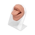 thumbnail image 2 of Modelo de lengua y boca de silicona 3D, partes del cuerpo para practicar perforaciones, modelo de exhibición de lengua y boca, suave y flexible para, 2 of 8