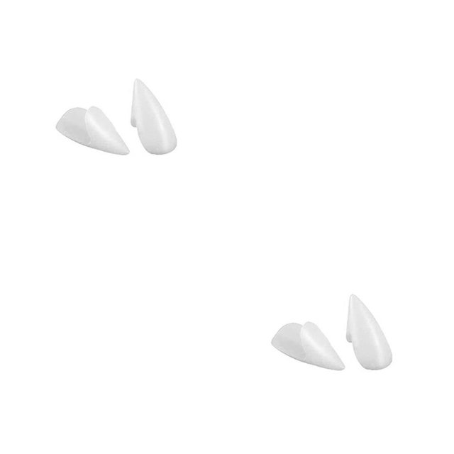 Jumpingount Zombie dentadura portátil sentido del humor cómoda prótesis apariencia distintiva para fiesta de Halloween 1,9 cm 1.9 cm 2piezas