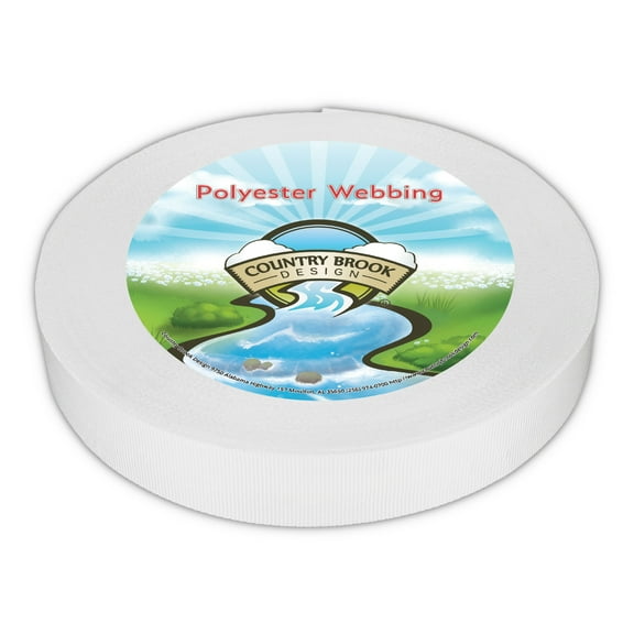 Country Brook Design® 7/8 inch Printable Heat Set Grosgrain Ribbon, 10 Yards