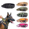 thumbnail image 2 of Collar táctico para perros con cuerda de tracción, ajustable, estilo militar, para entrenamiento de pastor alemán, accesorios para mascotas para perros medianos y grandes, 2 of 5