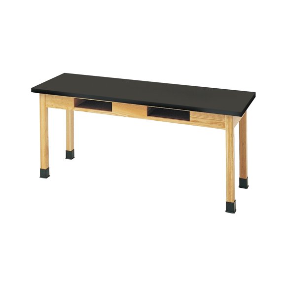 Diversified Woodcrafts Plain Apron Science Table With 2 Book Compartments