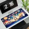 thumbnail image 3 of Happy New Year with Maine Coon Fireworks Holiday Xmas Winter 2025 Desk Mat Full Keyboard Mouse Pad Cat Lover Kitten Owner Gifts Large Mousepad - 00025, 3 of 5