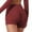 Brick Red, variant on IWRICH Women's Workout Impact Shorts Scrunch Lifting Tummy Control Gym Shorts Comfy Running Seamless Booty Biker Shorts Sky Blue XL
