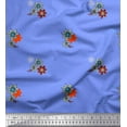 thumbnail image 1 of Soimoi Poly Georgette Fabric Dot & Floral Artistic Print Sewing Fabric Yard 52 Inch Wide, 1 of 5