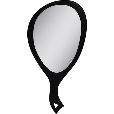 Zadro Teardrop Hand-Held Mirror with 1x Magnification, Black
