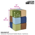 thumbnail image 2 of ECR4Kids SoftZone Toddler Soft Blocks, Earthtone (12-Piece), 2 of 6