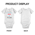 thumbnail image 3 of I Love My Luxembourgish Mom Cute Baby Bodysuit Romper (White, 18-24 Months), 3 of 5