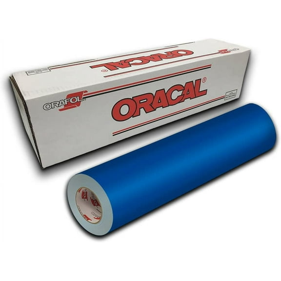 Oracal 651 Permanent Self-Adhesive Premium Craft Sticker Vinyl 12" x 30ft (10yd) Roll - Gentian Blue