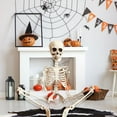 thumbnail image 7 of Life Size Posable Halloween Skeleton - 35" Realistic Human Skeleton with Movable Joints for Outdoor & Indoor Spooky Decor, 7 of 7