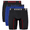 Blue, Black, variant on Moves Men’s Anti-Chafe Boxer Brief, X-Temp, Blue/Black, 3-Pack, 6" Inseam