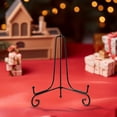 thumbnail image 2 of Plate Stands Iron Display Easel Photo Picture Bowl Dish Book Holder Frame Black, 2 of 8
