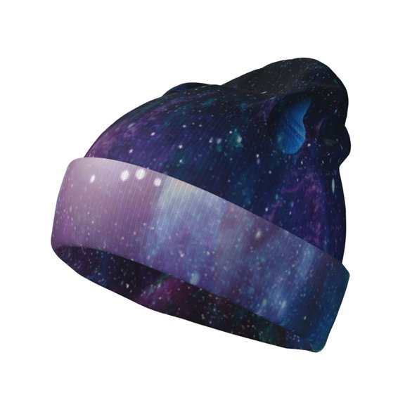 Gaeub Planets Stars And Galaxies1 Print Unisex Knitted Hat,Warm Winter Beanie,Unisex Fashion Knit Cuffed Cap,Ski Hat for Men and Women