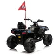 thumbnail image 4 of Ambifirner 24V Kids Electric Motorcycle Ride on ATV with Decorative Flags, 3 Wheeler Power Wheel, w/LED Lights, EVA Tires, High & Low Speed, Horn, Music,Red, 4 of 9