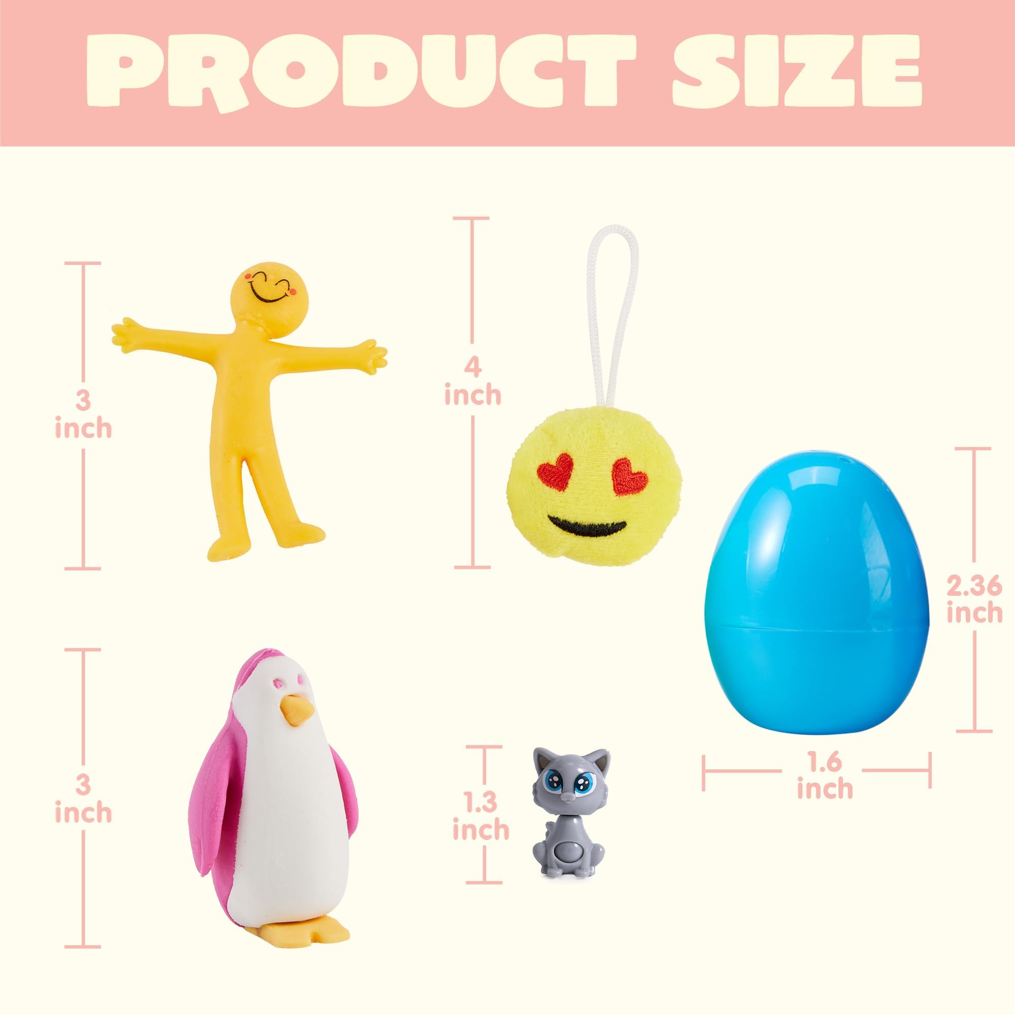 200 Pcs Prefilled Easter Eggs With Toys Inside Easter Egg Stuffers...