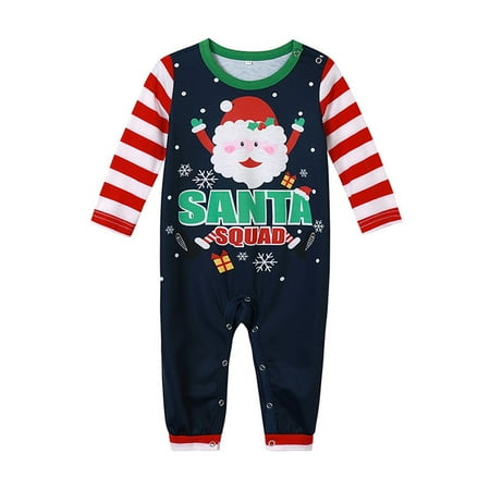 

Unbranded Pajam Romper Family Toddler Christmas Kid Boy Baby Girl Cartoon Jumpsuit Clothes Christmas Pajamas for Family Matching