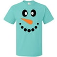 thumbnail image 3 of Inktastic Cute Smiling Snowman Face with Carrot Nose T-Shirt, 3 of 5