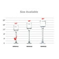 thumbnail image 3 of WGV Clear Stemmed Candle Holder Vase  - 4" Wide x 16" Height, Good quality, Heavy Weighted Base - 1 Pc, 3 of 4