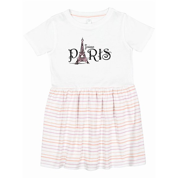 Inktastic J'aime Paris Girls Toddler Dress