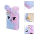 thumbnail image 2 of Shisuyan Fluffy Writing Book Cartoon Plush Cover Note Book Rabbit Shaped Girl Notebook Girl Supply, 2 of 9