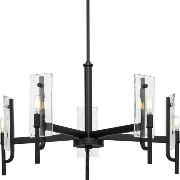 P400363-31M-Progress Lighting-Rivera - 5 Light Chandelier In Modern Style-16.75 Inches Tall and 30 Inches Wide