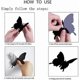 thumbnail image 3 of 3d Butterfly Wall Decor, 48pcs (black), 3 of 5