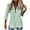 Green, variant on KIHOUT Fashion Women's Loose Buttons Solid Lapel Long Sleeves T-shirts Blouse Tops