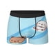 thumbnail image 2 of Calzoncillos tipo bóxer transpirables para hombre, ropa interior, regalo, con diseño de oso panda, Bubu Dudu, 2 of 5