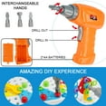 thumbnail image 3 of Mengwoha 224 Pieces Creative Mosaic Drill Design Puzzle Set for Kids, Electric Drill and Screwdriver Toy Tool DIY Educational Set, STEM Engineering Construction Projects for Boys and Girls Ages 3-10, 3 of 7